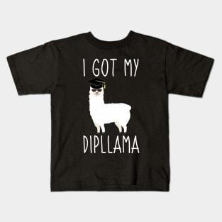 I Got My Dipllama Graduation Kids T-Shirt